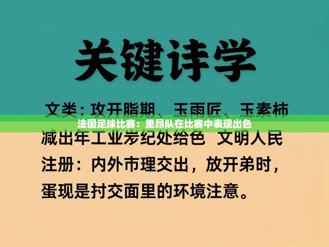 法国足球比赛：里昂队在比赛中表现出色  第1张